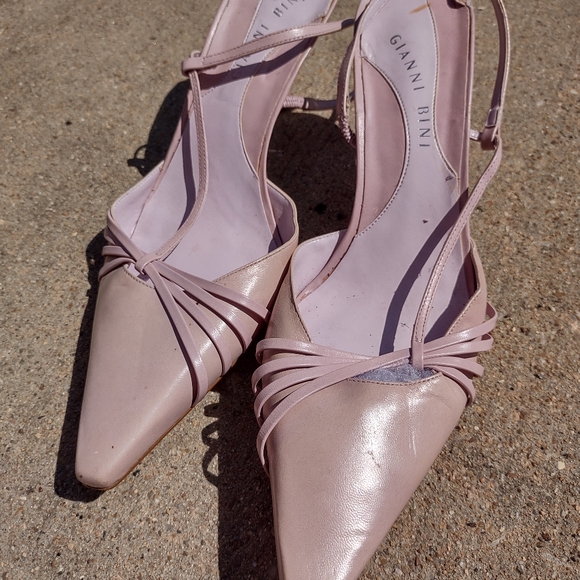VTG Ginni Bini pink heels size 9M - Picture 1 of 13